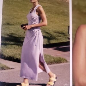 Chic Lavender Sleeveless Maxi Dress